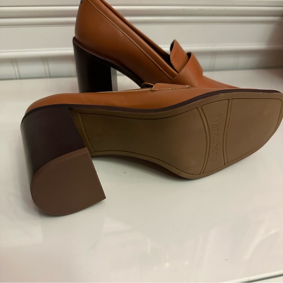 Franco Sarto Tan Loafer Heels - Picture 2 of 3